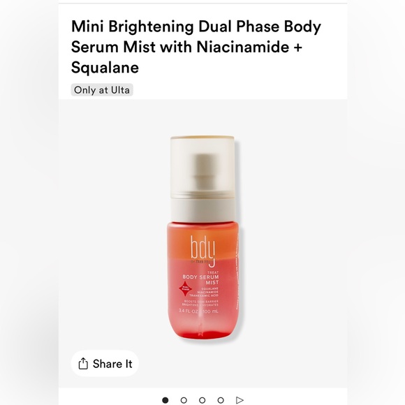 BDY Mini Brightening Dual Phase Body Serum Mist - Red - Picture 1 of 1